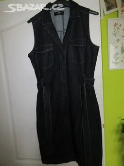 Riflové šaty - RESERVED DENIM vel. 42.
