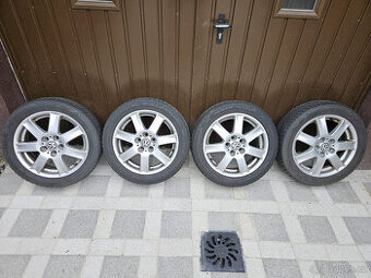 Original alu kola VW 5x100 R16, včetně zimní pneu
