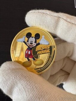 Prodám kovovou minci Mickey Mouse (suvenýr)