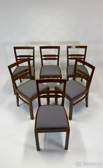 Nádherné prvorepublikové židle po renovaci 6 kusů