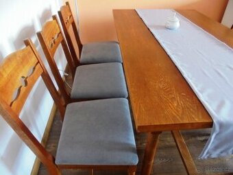 Jídelní stůl a židle masiv