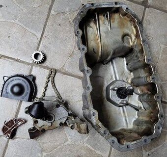 Olejova vana 1.4tsi, čidlo hladiny oleje, olejové čerpadlo