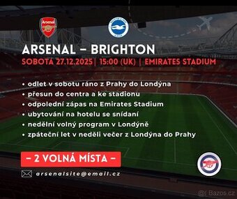 Arsenal – Brighton (27.12.2025) – Premier League / Londýn