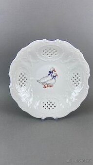 Mísa s husou prořezávaná s modrou linkou