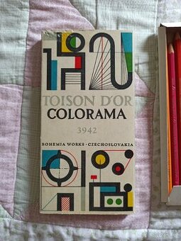 Staré retro pastelky Toison D'or colorama použité