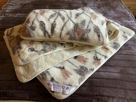 Přikrývka, polštář, podložka z ovčí vlny - sleva
