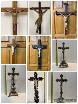 Různé typy starožitných křížů