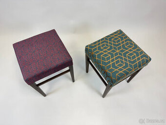 2 velké stoličky po renovaci, luxusní látky