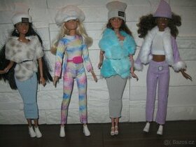 zimní oblečení na Barbie apod.panenky+boty zdarma
