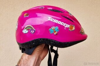 Dětská růžová cyklistická přilba XS