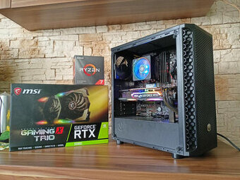 🚀 HERNÍ PC RYZEN 7 3700X, 32GB RAM, RTX 2080 GAMING, SSD 🚀