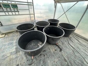 Káď plastová 285l černá s výpustným kohoutem - 1