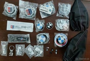 BMW logo, emblém, znak, krytky, čepičky, klíčenky