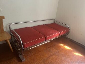 Retro gauč 
Retro kovová sedačka / gauč – 60.–70. léta
