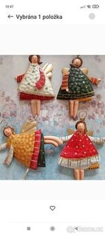 Set 4 vintage andílků