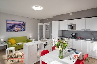 Pronájem, byty/1+kk, 36.6 m2, Ústecká 1261/38, Dolní Chabry,