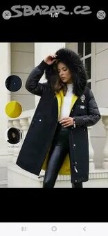 Dámská zimní bunda,parka vel.XLtop stav jako nové - 1