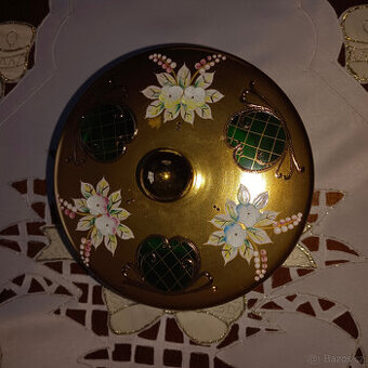 Borské sklo - miska (vysoký smalt)