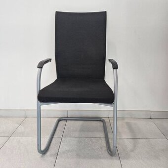 Antracitová čalouněná židle