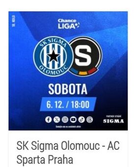 SK SIGMA OLOMOUC vs. AC SPARTA PRAHA