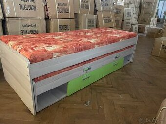 ✅ Postel | dvoulůžko | výsuvná | rozkládací |rošty + matrace