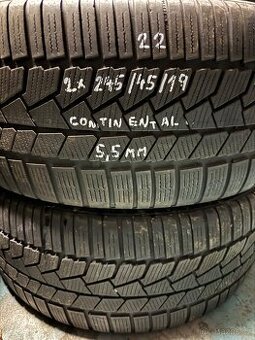 2x zimní pneu r19 245/45/19