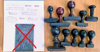 Staré dřevěné razítko