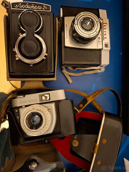 Fotoaparáty historické 3ks