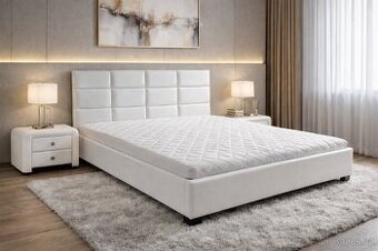 Komplet postel s matrací a lamelovými rošty v rámu NOVÁ