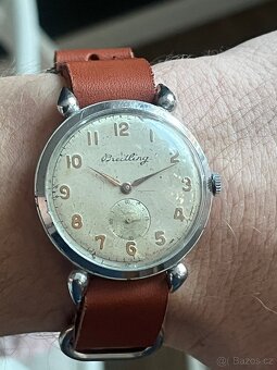 Vintage hodinky Breitling 37mm / mechanické, cca 40.–50