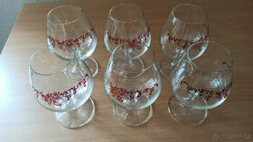 prodám napoleonky s dekorem - na koňak, brandy - 6 ks