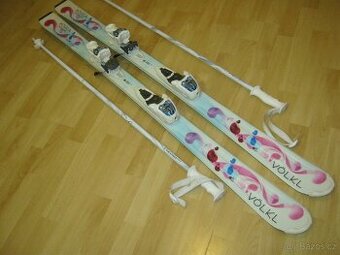 Dívčí lyže VÖLKL CHICA dlouhé 140cm.Vázání Marker