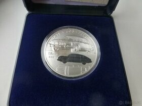 Stříbrná mince 500 Kč 2023 Tatra 603 stand