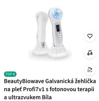 Galvanická žehlička na obličej
