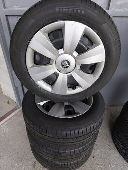Kompletní kola 15" na Škoda Fabia III. letní