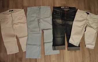 Třičtvrteční kalhoty - vel. 34 a 36