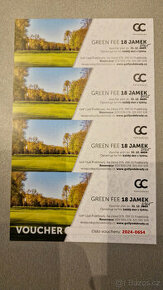 Prodám 4 ks voucher GOLF CLUB Poděbrady