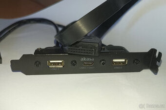 USB-C 3.1 2x USB-A bracket/záslepka