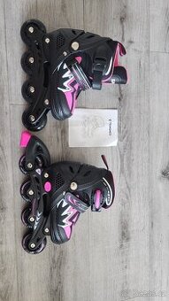 🎀 Dětské kolečkové brusle TOMSHOO – vel. S (31-34)