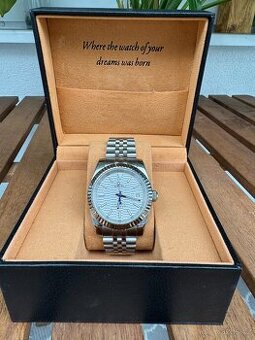 Seiko mod DateJust 39mm silver