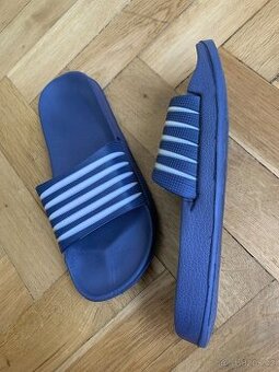Nazouvací Pantofle sandale bačkory pruhované 38