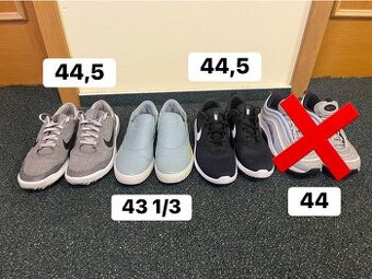 Golfové boty Nike a Adidas