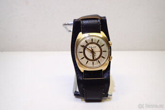 Hodinky Poljot s budíčkem - silně zlacené 