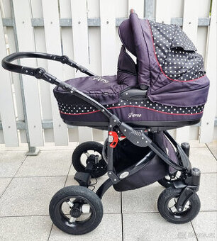 Kočárek Tako Perso, edice Polka Dots – trojkombinace