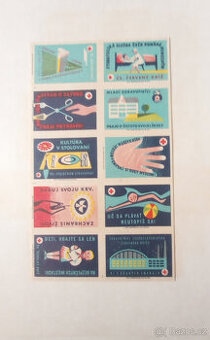 Album 363 zápalkových nálepek Slovensko 1961–1963