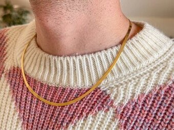 18k zlatý, luxusní řetízek Snake