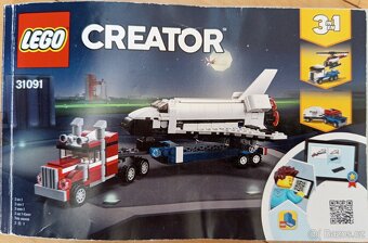 Lego City Creator 3 v 1 - Přeprava raketoplánu, 31091