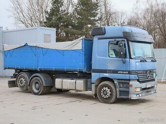 Mercedes-Benz ACTROS 2540, MP2, 6x2,15 CBM, TŘÍSTRANNÉ SKLÁP