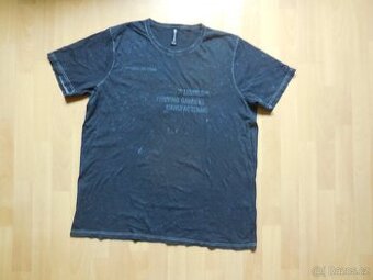 pánské Reward tm.modrošedé tričko, tónované kr.ruk,ba, 2XL-3