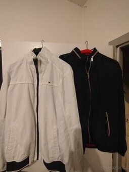 Jarní bundy modrá bílá Tommy Hilfiger